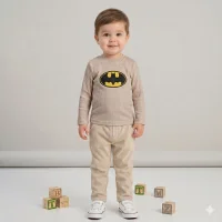 Костюм реглан+штани "Батмен" беж