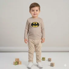Костюм реглан+штани "Батмен" беж