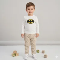 Костюм реглан+штани "Батмен" білий