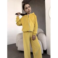 Костюм «Шовкова Мить»  олімпійка+ палацо світло  жовтий