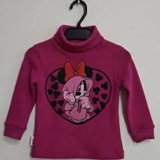 Гольф з начосом Мінні в капюшоне (малиновий)