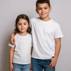 Футболка дитяча біла кулір