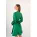 Сукня з довгим рукавом (на запах) коротка з вишивкою