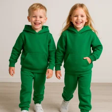 Костюм худі+штани зелений