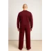  Парні костюм олімпійка + штани на резинці  (тринитка  Турція на флісі) бордо