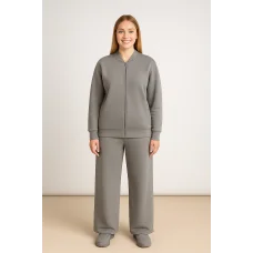  Парні костюм олімпійка + штани на резинці  (тринитка  Турція на флісі)графіт