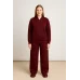  Парні костюм олімпійка + штани на резинці  (тринитка  Турція на флісі) бордо