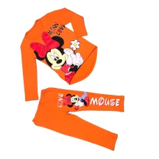 Костюм туніка (довгий рукав) +лосіни "Мінні бант з ромашкою" 