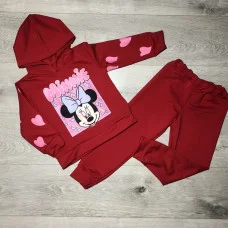 Костюм худі+штани "Мінні" червоний