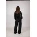 Костюм (блуза на запах+кюлоти) чорний