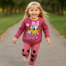 Костюм Кофта+лосини "Daisy Duck" пудра темна