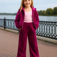 Костюм «Шовкова Мить»  олімпійка+ кюлоти малина
