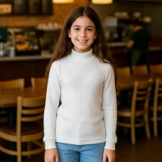 Гольф підлітковий білий