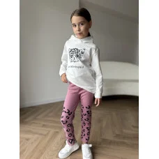 Костюм Кофта+лосини "Little Lepard" білий