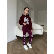 Костюм Кофта+лосини "Мінні" бордо