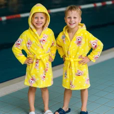 Халат жовтий "Ведмедик лове"