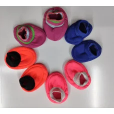 Пінетки з футер начісу однотоні— м’які та теплі пінетки для немовлят