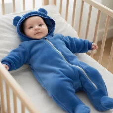 Комбінезон з махри "З вушками" синій