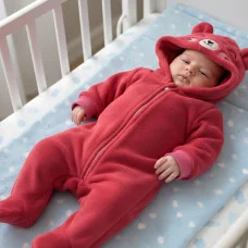 Комбінезон з махри "Мордочка" малина