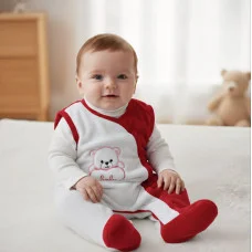 Комбінезон з махри "Ведмедик Baby" малина