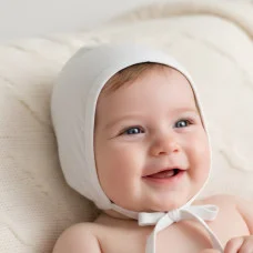 Чепчик кулірний для немовляти Білий 