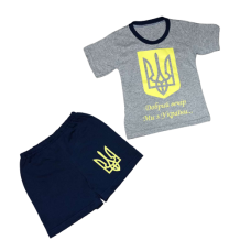 Костюм футболка+шорти "Добрий вечір ми з України (герб)"